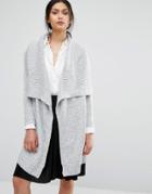 Oasis Shawl Collar Cardigan - Gray