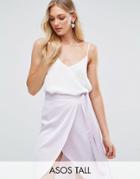Asos Tall Swing Cami With Double Layer - White