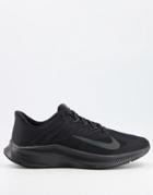 Nike Running Quest 3 Trainers In Triple Black