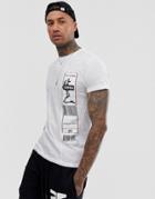 Religion T-shirt With Side Patch In White