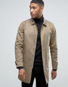 Only & Sons Trench In Camel - Beige