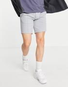 River Island Pull On Shorts In Gray-grey