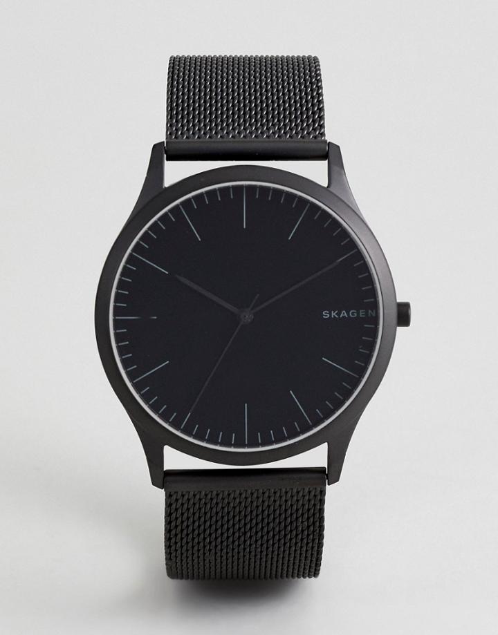 Skagen Skw6422 Jorn Mesh Watch In Black - Black