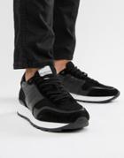 Selected Homme Premium Runner Sneaker In Black