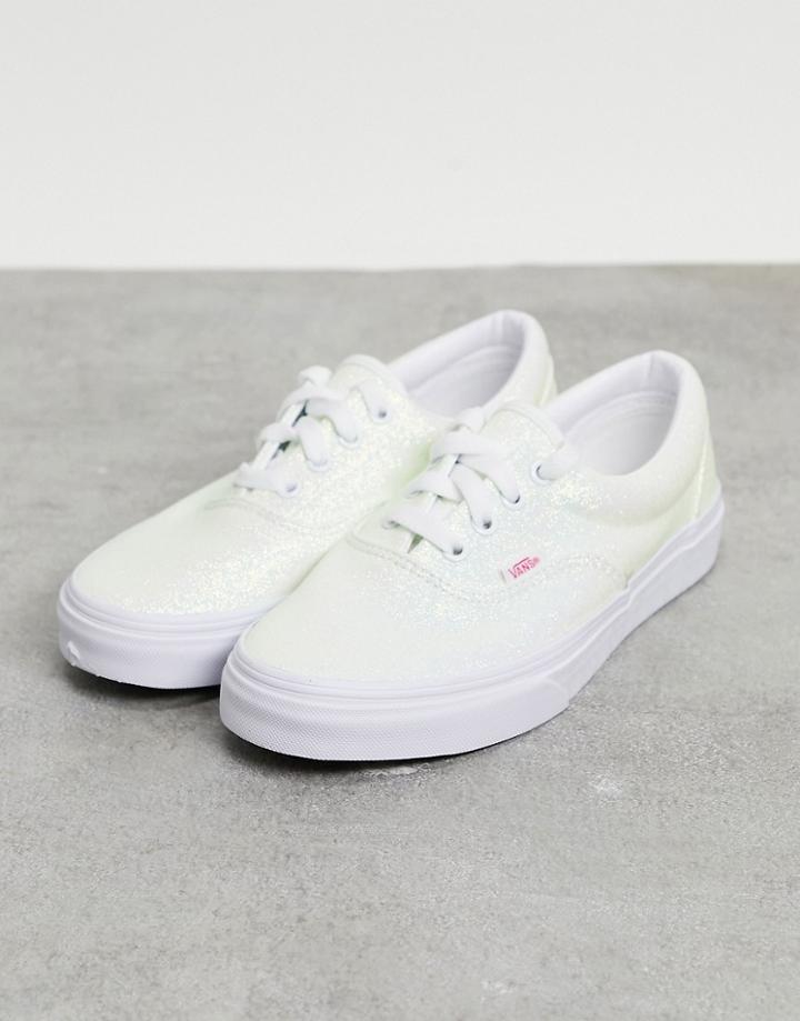 Vans Era Uv Glitter Sneakers In White