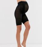 Asos Design Maternity Anti-chafing Shorts In Black - Black