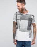 Nudie Raw Hem Collage T-shirt - Gray