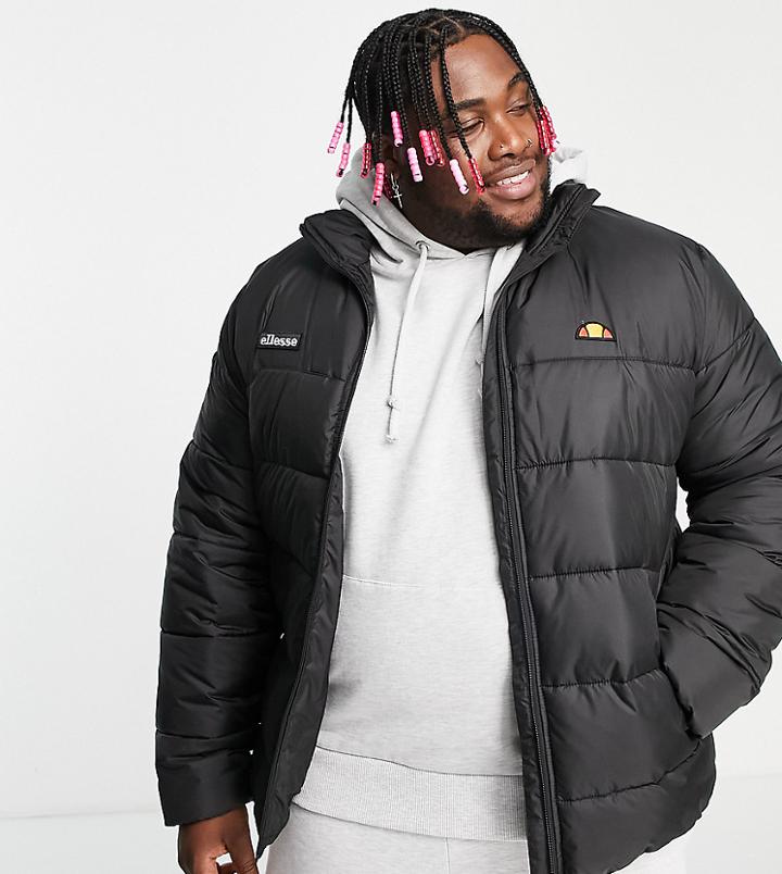 Ellesse Plus Puffer With Logo In Black