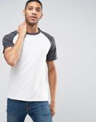 Jack & Jones Vintage T-shirt With Raglan Sleeve - Gray