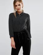 Vero Moda Super Easy Dotted Shirt - Black