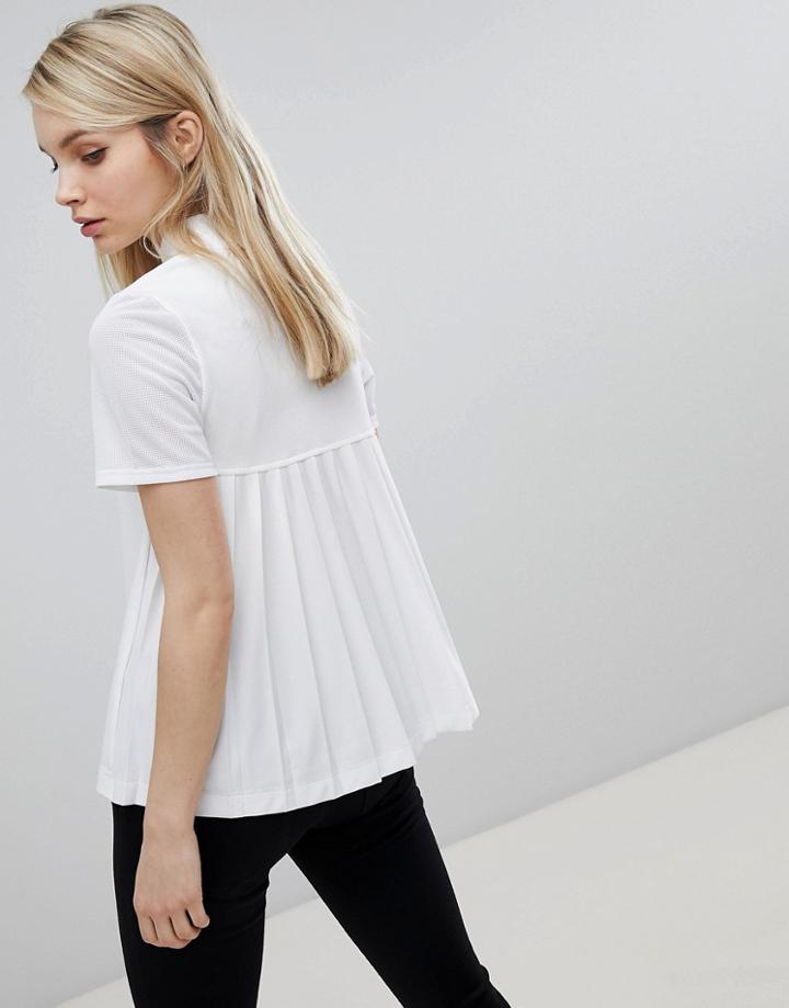 Fred Perry Pleat Back Polo Shirt - White