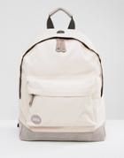 Mi-pac Classic Backpack In Peach With Contrast Gray - Gray