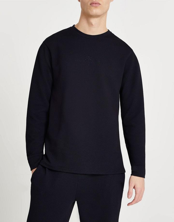 River Island Slim T-shirt In Black