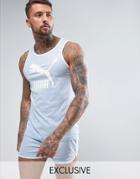 Puma Jersey Tank In Blue Exclusive To Asos - Blue