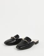 Raid Logan Backless Loafers In Black