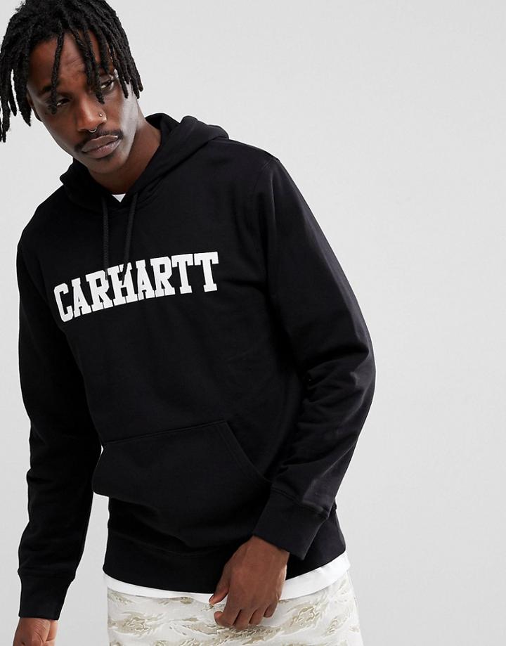 Carhartt Wip College Hoodie In Black - Black