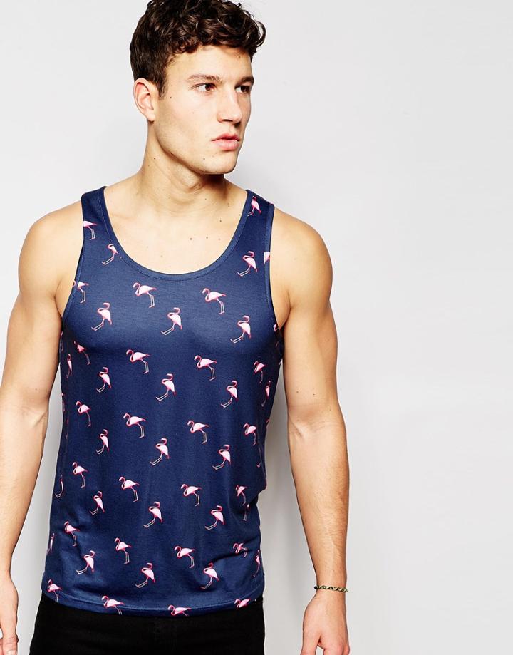 Another Influence Flamingo Tank - Navy