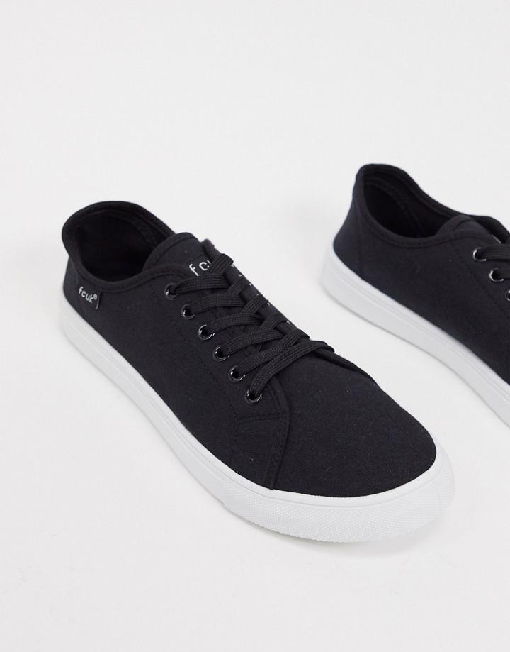 French Connection Canvas Sneaker-black