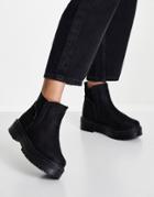 Qupid Chunky Chelsea Boots In Black