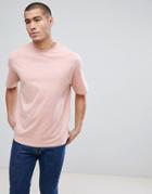 Only & Sons T-shirt In Oversized Fit - Pink