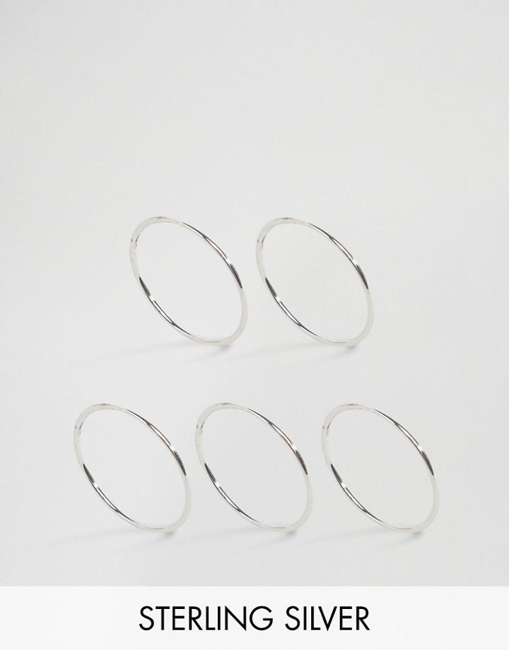 Kitsch Mix & Match Sterling Silver Rings - Silver