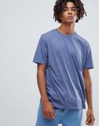Asos Design Relaxed Fit T-shirt With Crew Neck In Blue - Blue