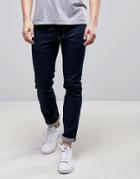 Love Moschino Slim Fit Jeans With Moschino Back Waist Tab - Blue