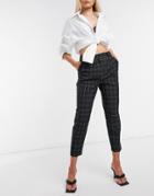 Asos Design Tailored Smart Tapered Pants In Grid Check-multi