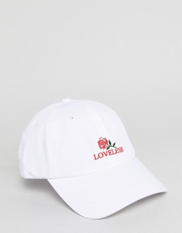 Wasted Paris Loveless Rose Cap In White - White