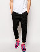 Asos Stretch Tapered Chinos - Black