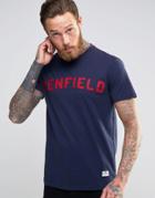 Penfield T-shirt With Collegiate Logo In Navy - Navy
