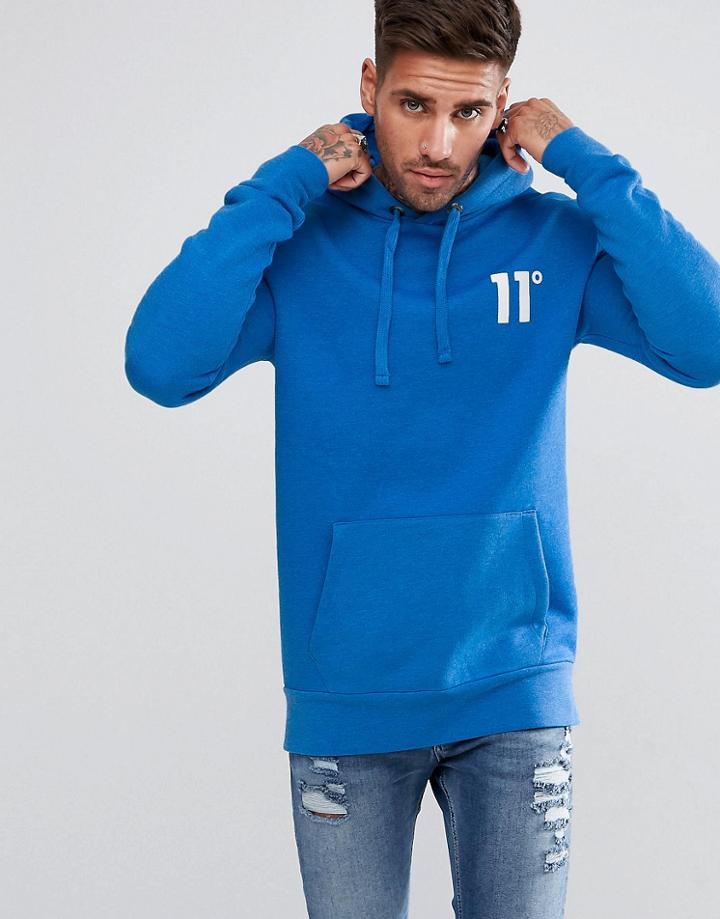 11 Degrees Hoodie In Blue - Blue