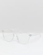 7x Retro Clear Frame Glasses - Clear