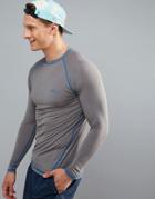 O'neill Active Slim Fit Long Sleeve T-shirt In Gray - Gray