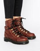 Dr Martens Coraline Chunky Lace Up Hiker Boots - Brown