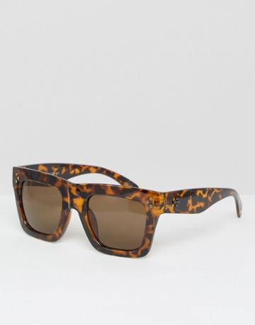 Toyshades Chunky Frame Sunglasses - Brown