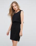 Bellfield Scilla Jacquard Layered Dress - Black