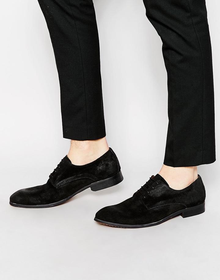 Walk London Giles Derby Shoes - Black
