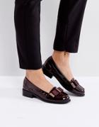 Miss Kg Metal Trim Bow Loafer - Red
