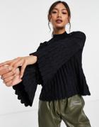 Y.a.s Pleat Detail Sweater In Black - Part Of A Set