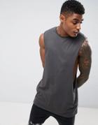 Asos Oversized T-shirt In Heavy Weight - Gray