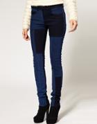 Asos Color Blocked Skinny Jeans #4 - Multi