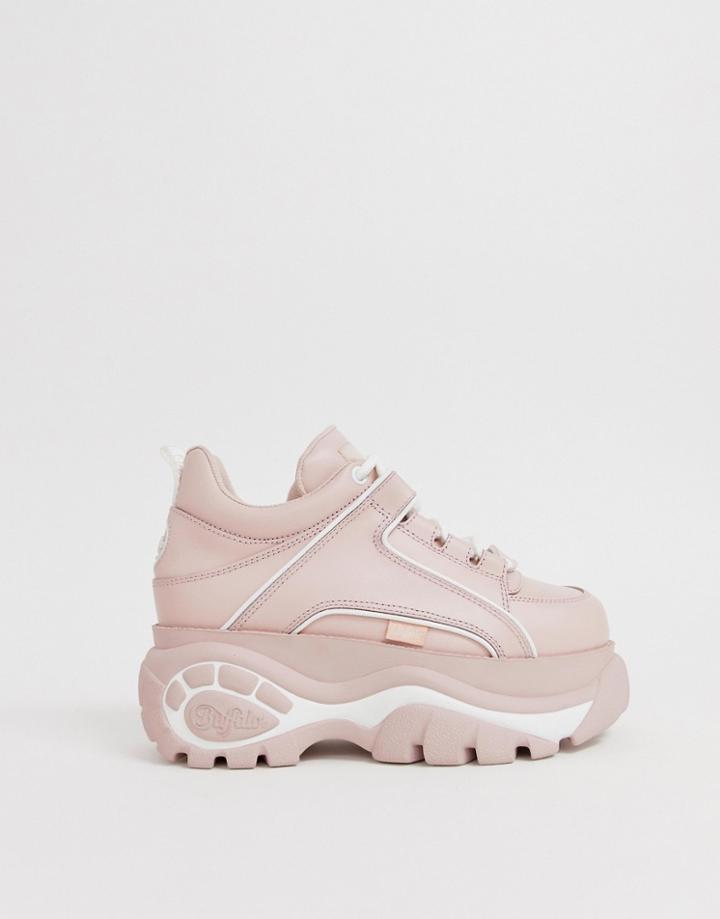Buffalo London Flatform Chunky Sneakers In Pink