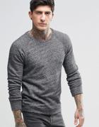 Scotch & Soda Sweatshirt In Black Marl - 0 Black