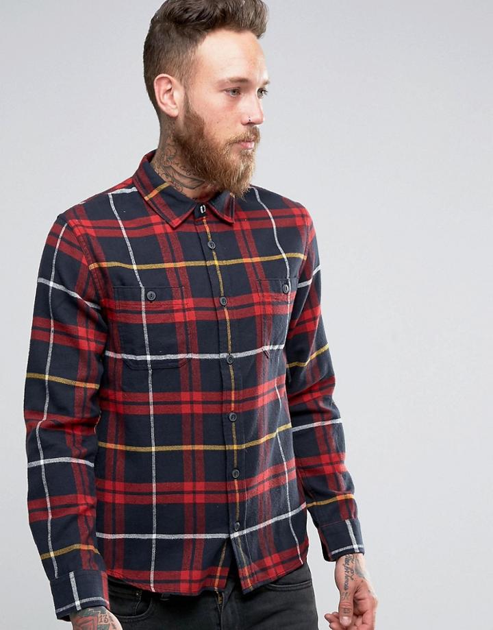 Edwin Check Labour Shirt - Red