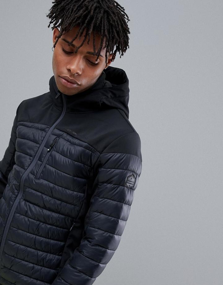 Protest Update Puffer Jacket In Black - Black