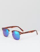 7x Retro Sunglasses With Revo Lenses - Brown