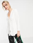 Y.a.s Bridal Blazer With Open Back Detail In White - Part Of A Set