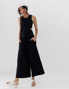 Dr Denim Wide Leg Jumpsuit - Black