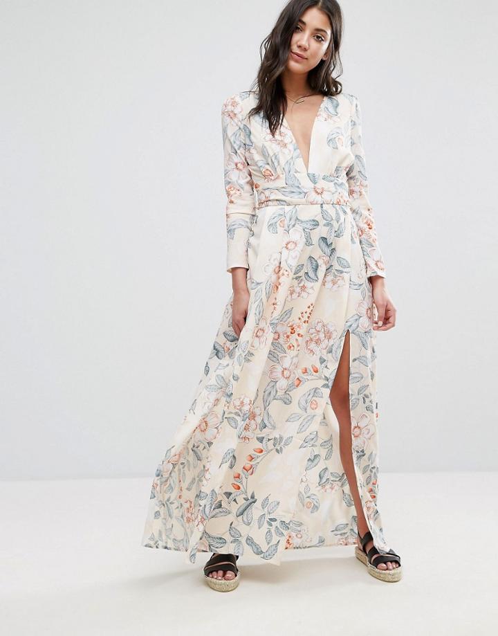 Neon Rose Yoko Floral Maxi Dress - Multi
